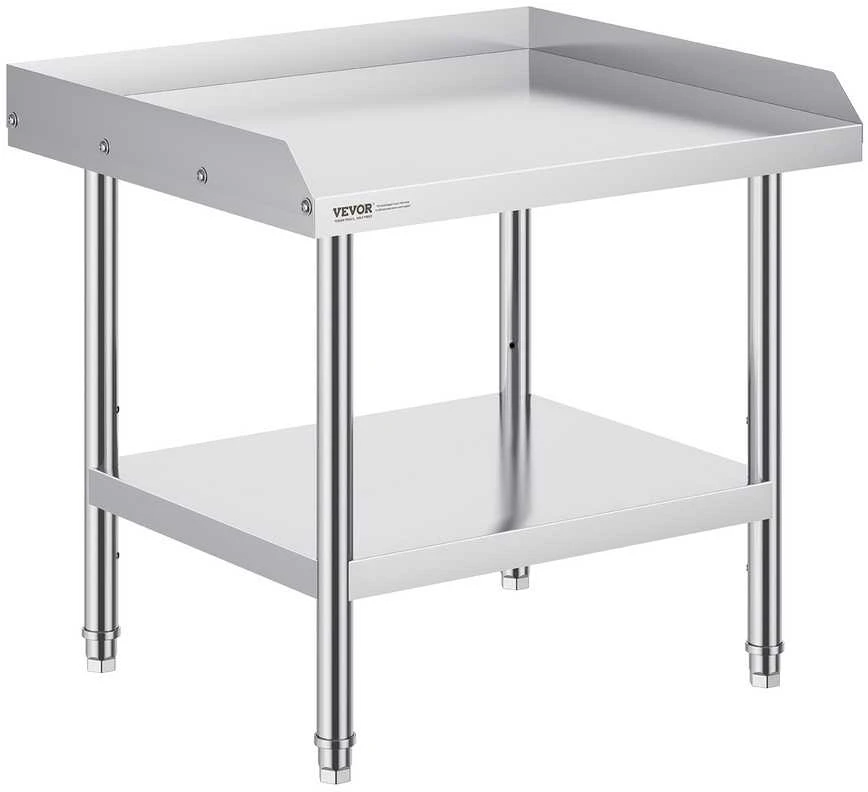 VEVOR Nerūdijančio plieno darbinis stalas restoranui 61x71 cm