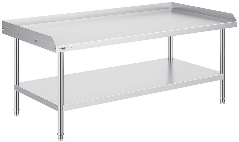 VEVOR Nerūdijančio plieno darbo stalas 76 x 152 cm