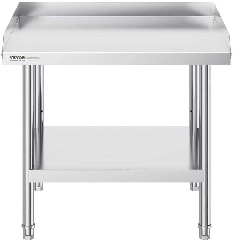 VEVOR Nerūdijančio plieno darbinis stalas restoranui 61x71 cm