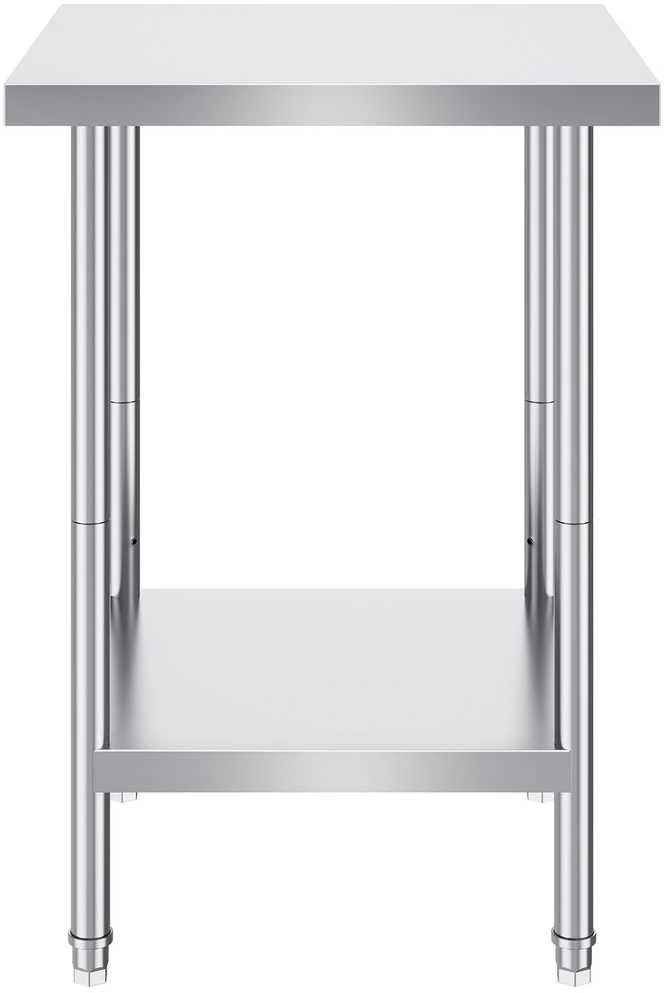 VEVOR Nerūdijančio plieno darbo stalas 61x61x86 cm