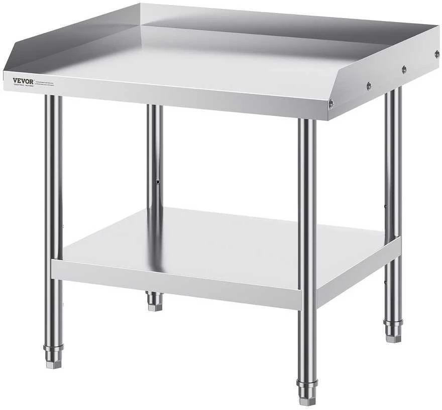 VEVOR Nerūdijančio plieno darbinis stalas restoranui 61x71 cm