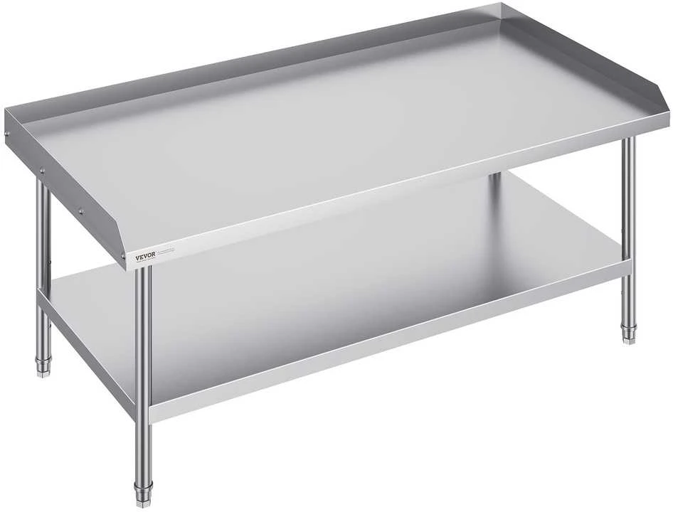 VEVOR Nerūdijančio plieno darbo stalas 76 x 152 cm