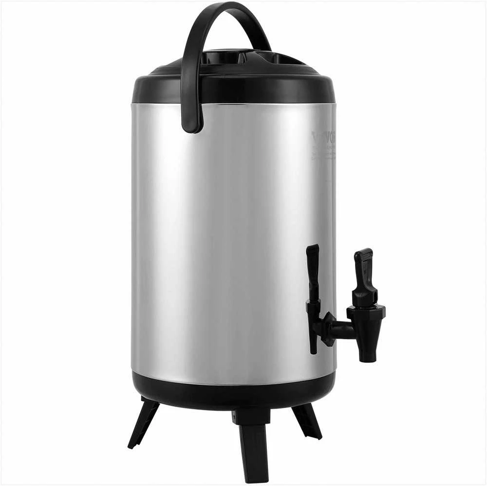 VEVOR Nerūdijančio plieno izoliacinis gėrimų dozatorius, 7.6 L