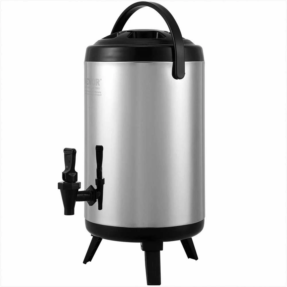 VEVOR Nerūdijančio plieno izoliacinis gėrimų dozatorius, 7.6 L