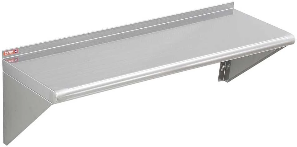 VEVOR 91 cm x 30 cm nerūdijančio plieno lentyna