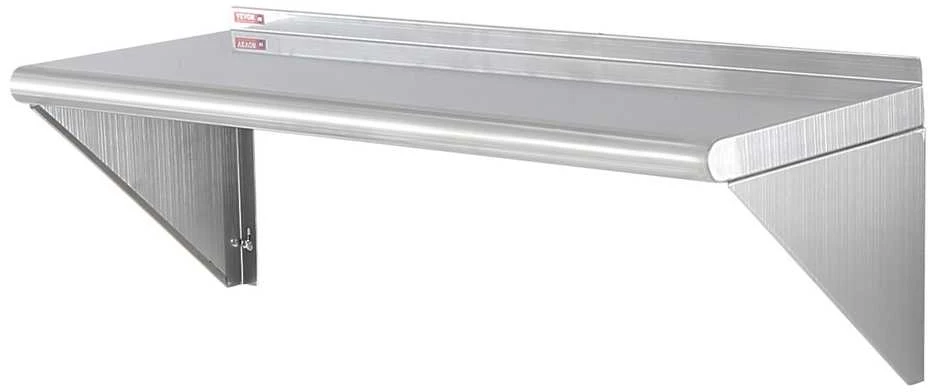 VEVOR 91 cm x 30 cm nerūdijančio plieno lentyna