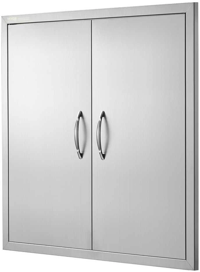 Nerūdijančio plieno prieigos durelės, 790x790 mm, dvigubos sienelės vertikalios durelės