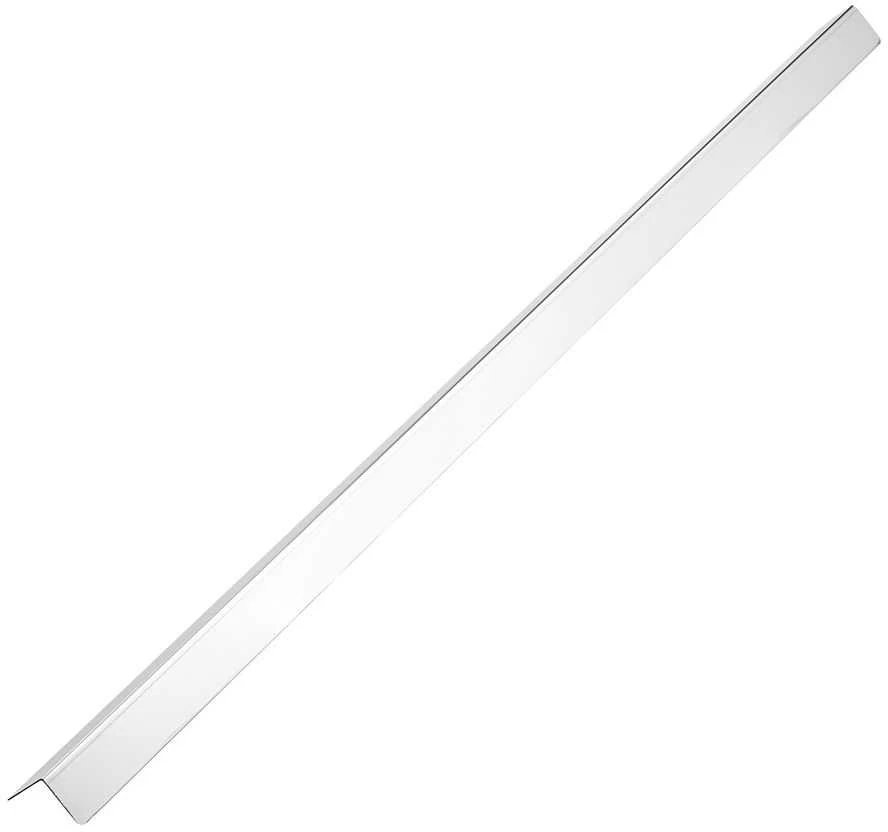 Nerūdijančio plieno sienos kampų apsauga, 90 laipsnių metalinė kampų apsauga, atsparus smūgiams kraštų apdaila, sienų apsauga namams ir biurui, 38mm x 38mm x 1217mm