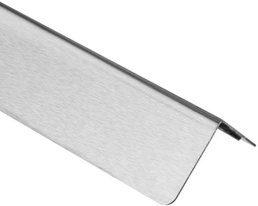 Nerūdijančio plieno sienos kampų apsauga, 90 laipsnių metalinė kampų apsauga, atsparus smūgiams kraštų apdaila, sienų apsauga namams ir biurui, 38mm x 38mm x 1217mm