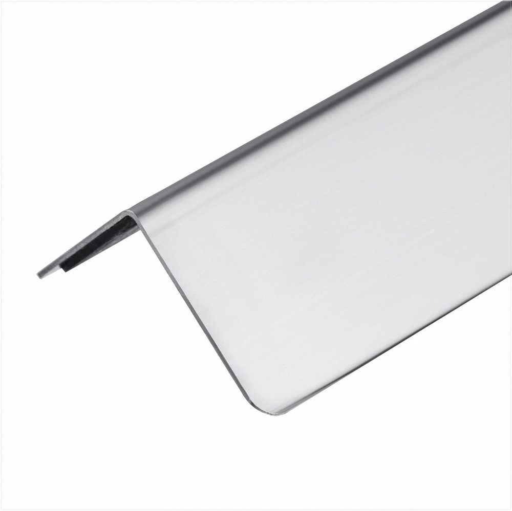 Nerūdijančio plieno sienų kampų apsauga namams, biurui ir komercinėms patalpoms, 38 x 38 x 2436 mm, 10 vnt. metalinės kampų apsaugos su 3M lipnia juosta, 90 laipsnių kampo apdaila, sienų apsaugos juostos