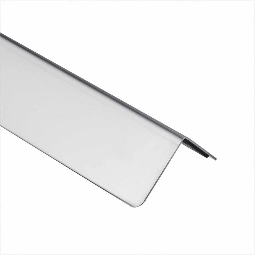 Nerūdijančio plieno sienų kampų apsauga namams, biurui ir komercinėms patalpoms, 38 x 38 x 2436 mm, 10 vnt. metalinės kampų apsaugos su 3M lipnia juosta, 90 laipsnių kampo apdaila, sienų apsaugos juostos