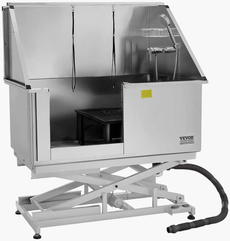 VEVOR 127 cm elektrinė šunų maudymo vonelė su filtru