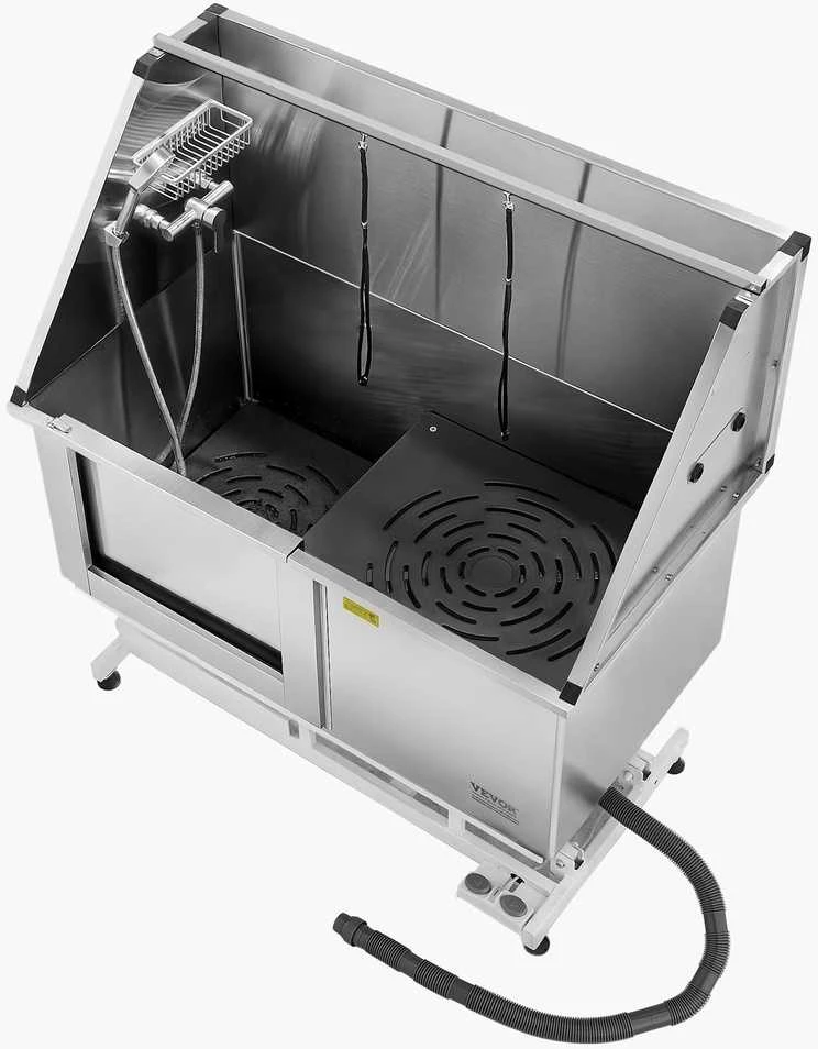 VEVOR 127 cm elektrinė šunų maudymo vonelė su filtru
