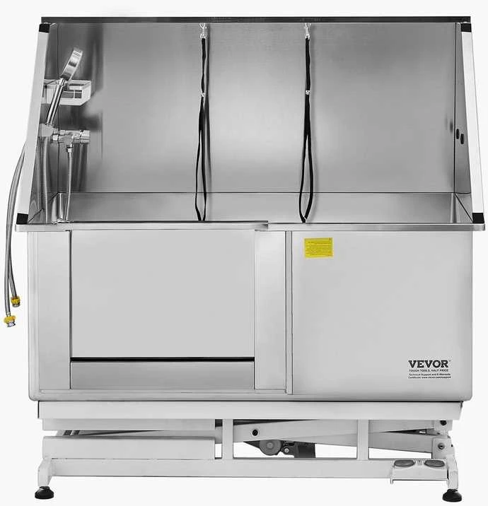 VEVOR 127 cm elektrinė šunų maudymo vonelė su filtru
