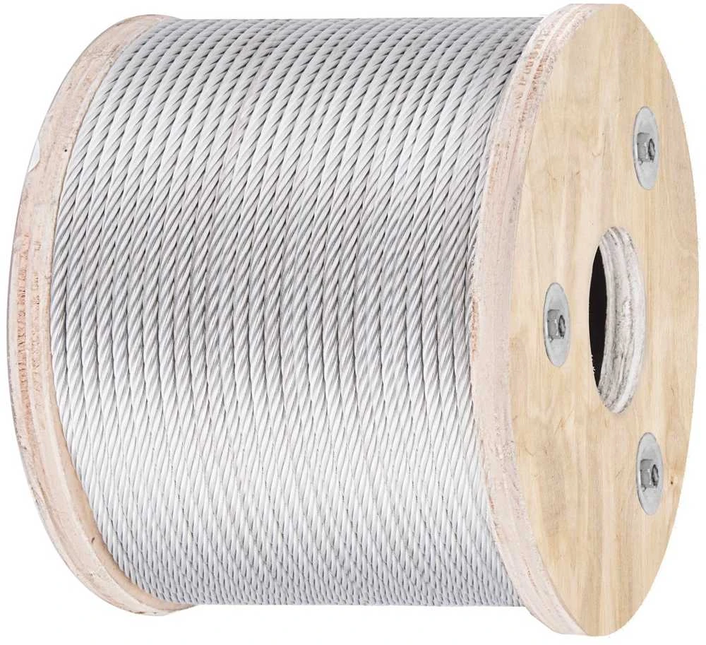 Nerūdijančio plieno trosas turėklams 4.8 mm, 7x19, 76 m, deniui, balkonui, laiptams