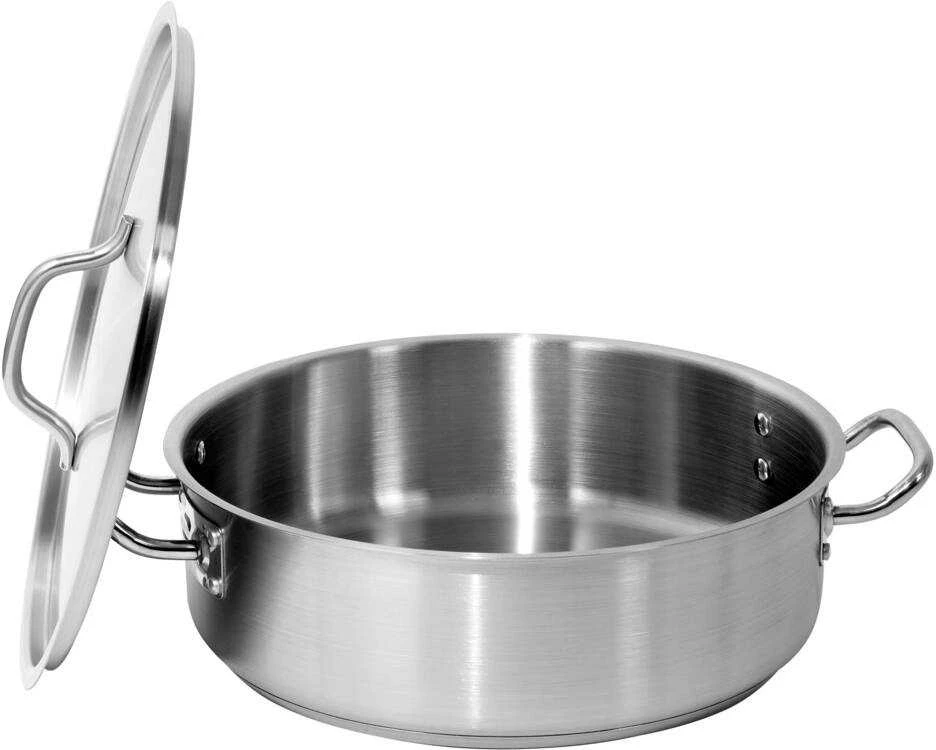 Toya Sa Poland Nerūdijančio plieno troškinimo puodas su dangčiu, 36x11cm, 11,2L troškinimo puodas