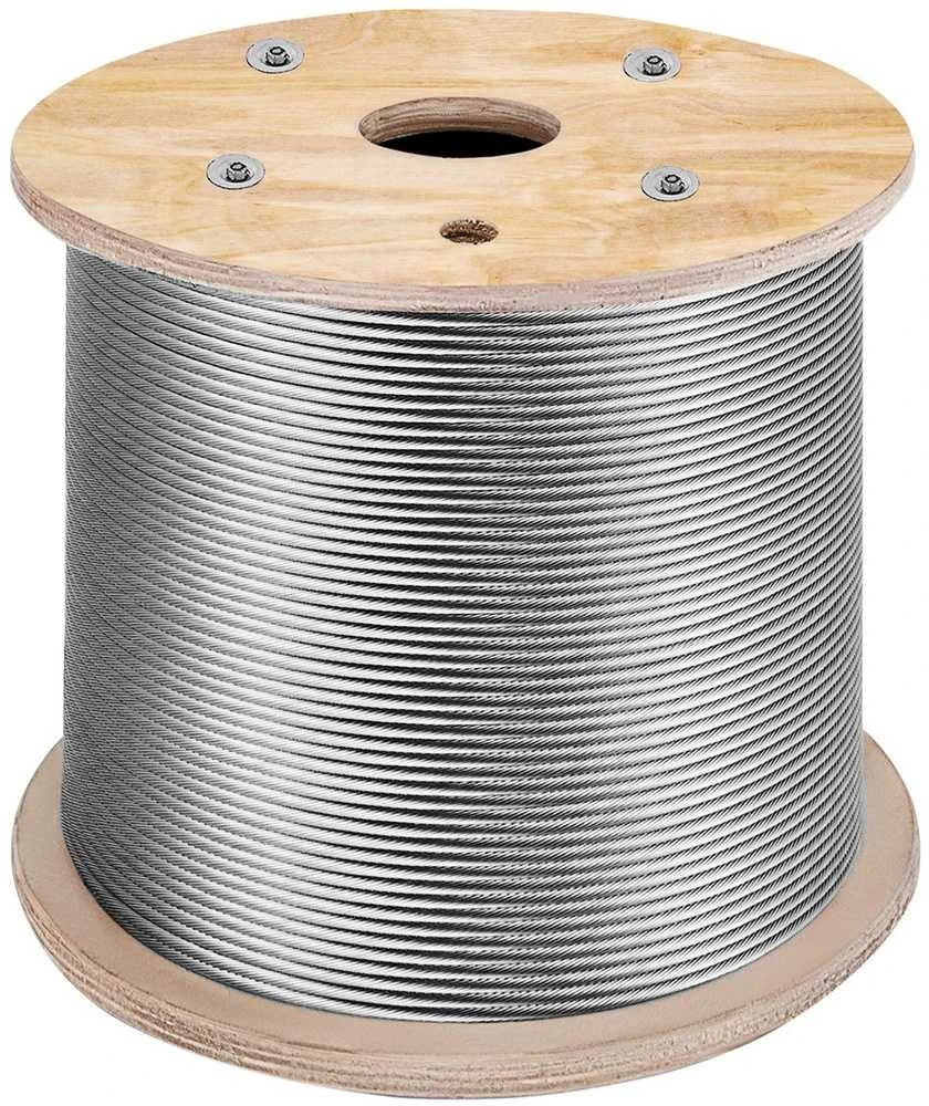 Nerūdijančio plieno vielinis lynas, 3,2 mm x 150 m, 316 klasės, 1x19 konstrukcijos