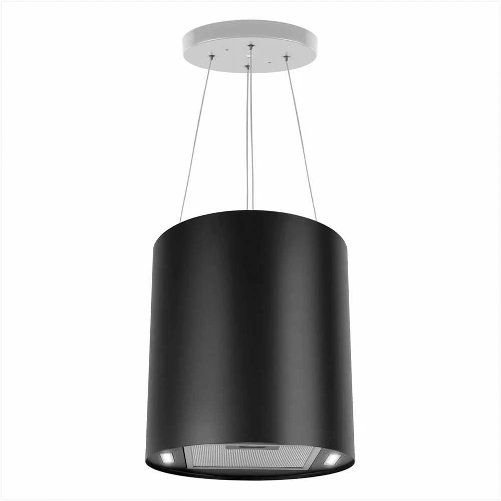 Pakabinamas šviestuvas Berdsen Nerūdijančio plieno virtuvės gartraukis, 35cm skersmuo, galingas ištraukimo ventiliatorius, nuotolinis valdymas, LED apšvietimas