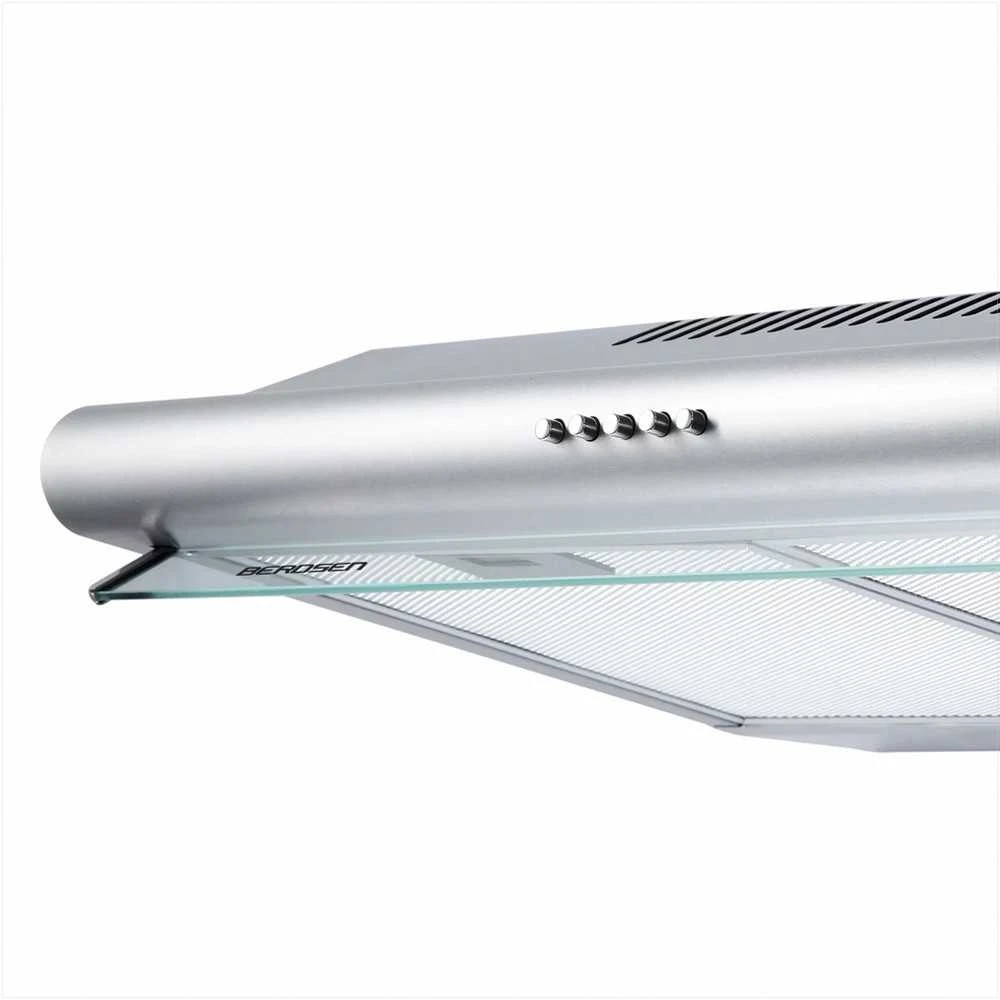 Berdsen Nerūdijančio plieno virtuvės gartraukis, montuojamas po spintele, Inox apdaila, 50 cm virtuvės ištraukimo ventiliatorius, moderni virtuvės ventiliacija