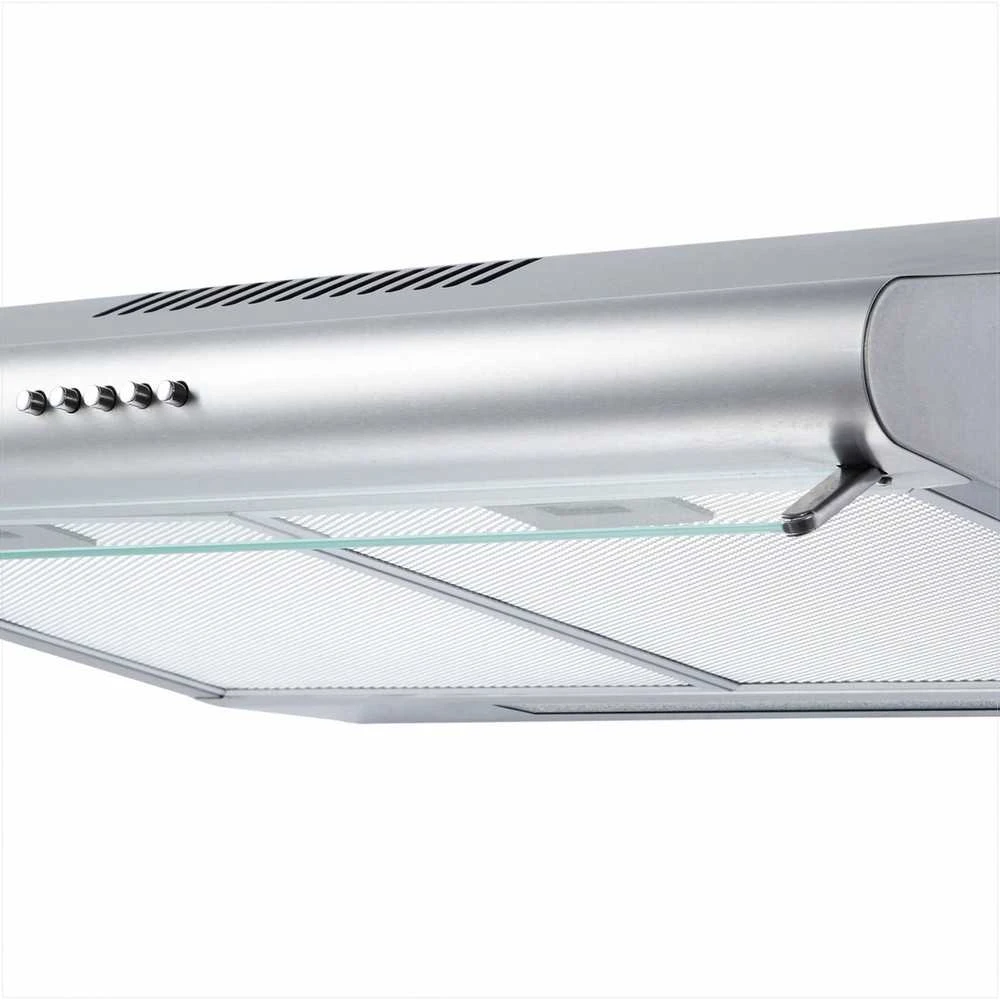 Berdsen Nerūdijančio plieno virtuvės gartraukis, montuojamas po spintele, Inox apdaila, 50 cm virtuvės ištraukimo ventiliatorius, moderni virtuvės ventiliacija