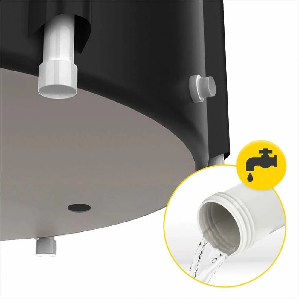 4Fizjo Nešiojama ledo vonia šalto vandens panardinimui ir regeneracijai, sulankstoma ledo vonia, 320 litrų talpa, juoda