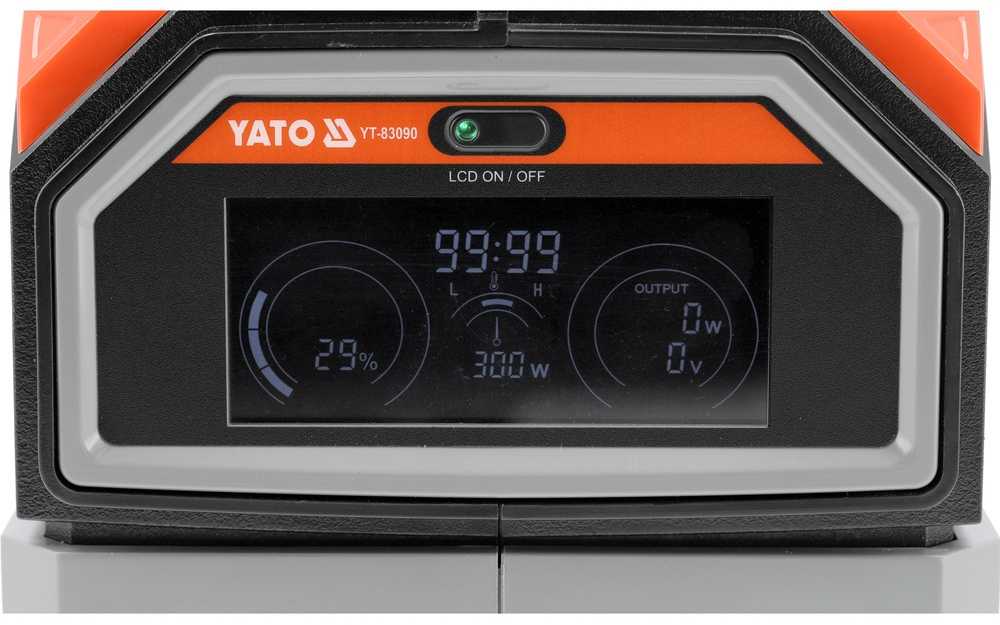 Yato Toya Sa Poland Nešiojama maitinimo stotis 300 W, 315 WH, 230 V, USB-C PD | power bank (YT-83090)
