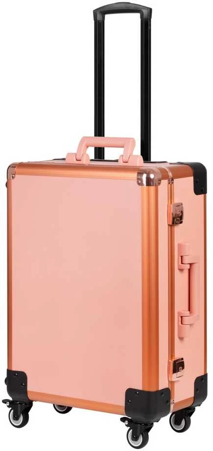 Activeshop Makiažo veidrodis - kosmetikos priemonių lagaminas Portable Gold