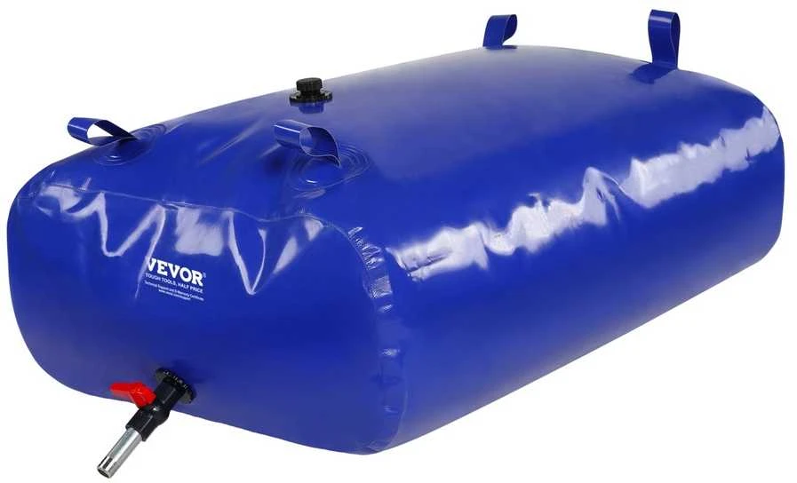 VEVOR Nešiojama vandens talpykla, 330 litrų, sulankstoma, 1000D PVC