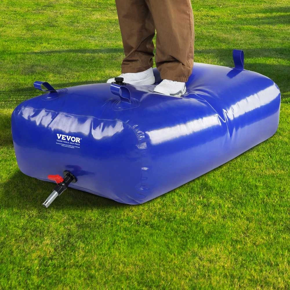 VEVOR Nešiojama vandens talpykla, 330 litrų, sulankstoma, 1000D PVC