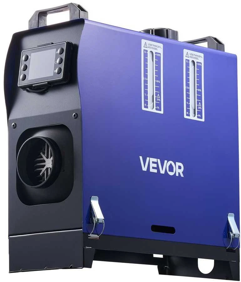 Nešiojamas dyzelinis šildytuvas, 8kW DC 12V/24V, kemperiui, furgonui, sunkvežimiui, nameliui ant ratų, greitas šildymas, žemo triukšmo dyzelinis oro šildytuvas