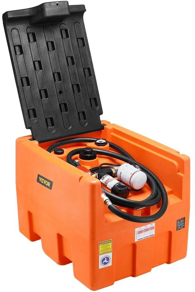 VEVOR Nešiojama dyzelino talpykla su 12V pompa
