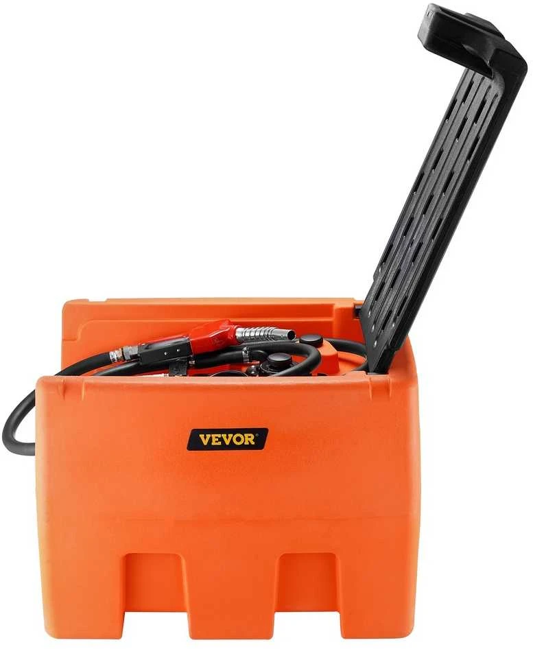 Nešiojamas dyzelino bakas, 182L kuro bakas su 12V siurbliu, sunkvežimiams, laivams, traktoriams, sunkiajai technikai, dyzelino perdavimo bakas