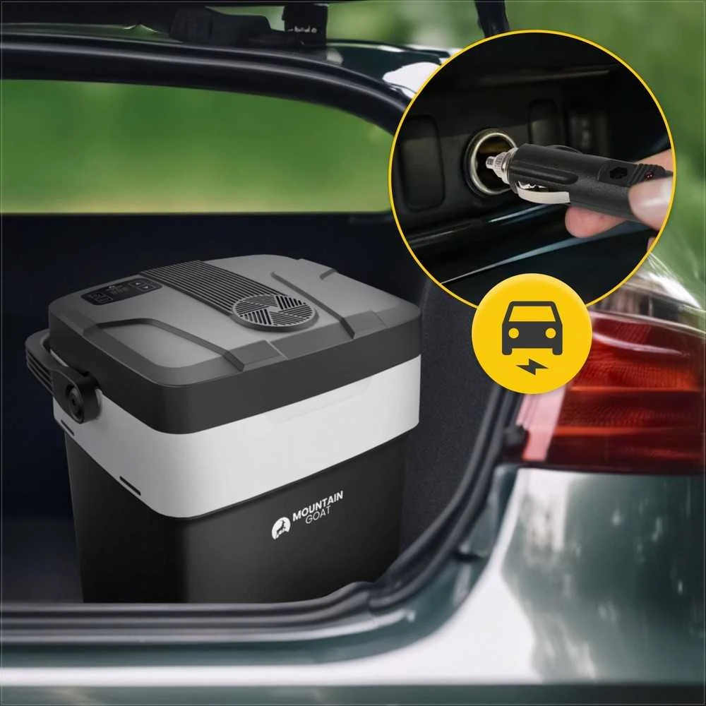 Nešiojamas elektrinis šaldytuvas, 29 litrų, kelionėms, automobiliui ir laukui, kempingo šaldytuvas, maisto šildytuvas