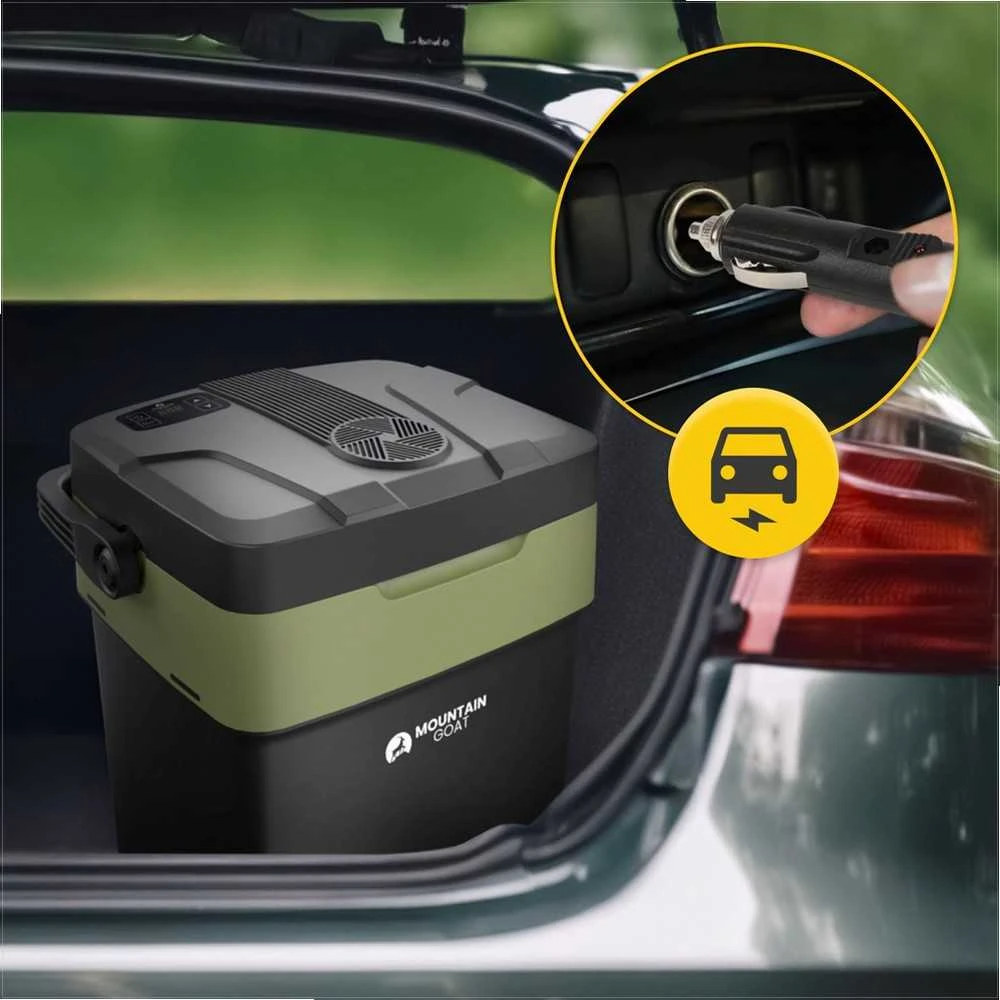 Nešiojamas elektrinis šaldytuvas, 29 litrų talpa, skirtas automobiliui ir namams, kompaktiškas kelioninis šaldytuvas, skaitmeninis ekranas