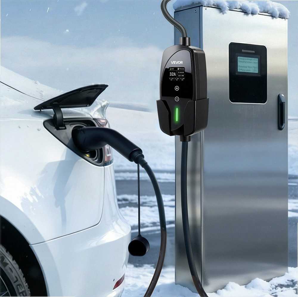 VEVOR Mobilus sieninis įkroviklis 22 kW 32A, 7 m