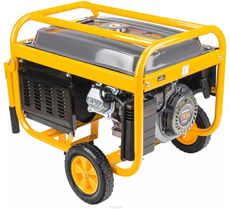 Nešiojamas generatorius, 3000W, 230V/12V, AVR įtampos stabilizatorius, sodui, statyboms, avarinis maitinimas, benzininis generatorius