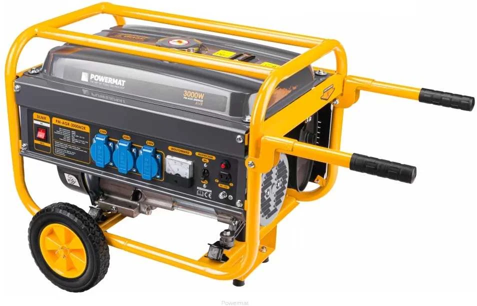 Nešiojamas generatorius, 3000W, 230V/12V, AVR įtampos stabilizatorius, sodui, statyboms, avarinis maitinimas, benzininis generatorius