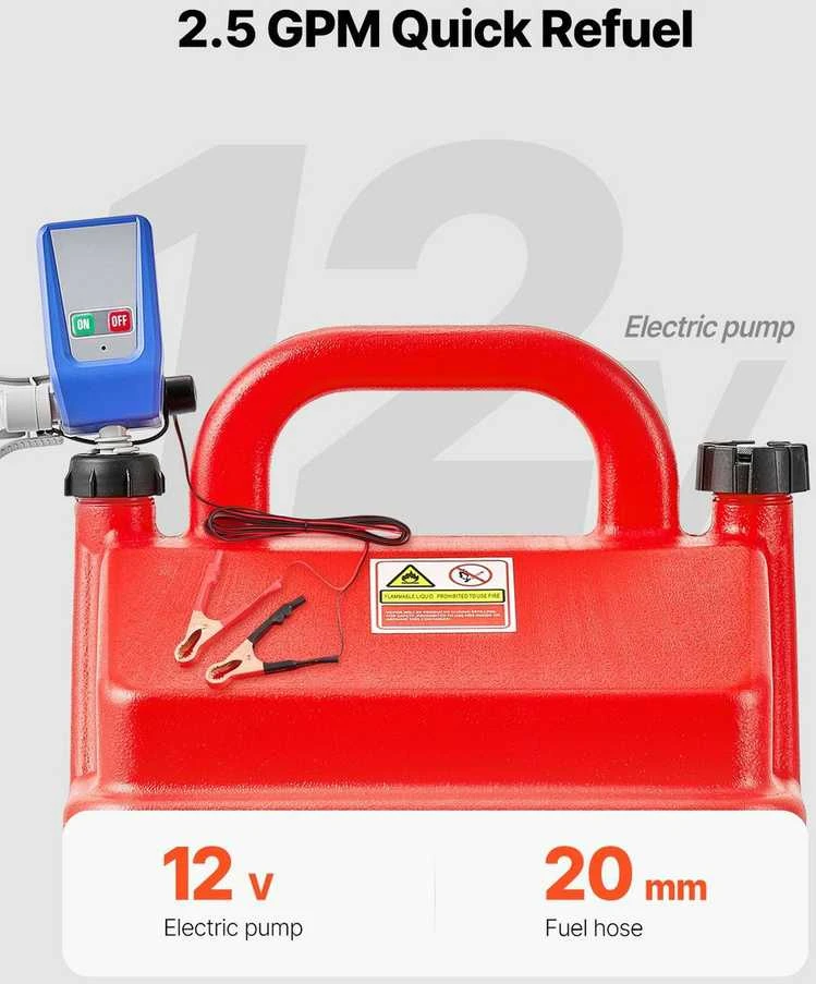 Nešiojamas kuro vežimėlis, 60 litrų dyzelino ir benzino bakas, su elektriniu siurbliu, skirtas ūkio technikai, statyboms ir bekelės transporto priemonėms