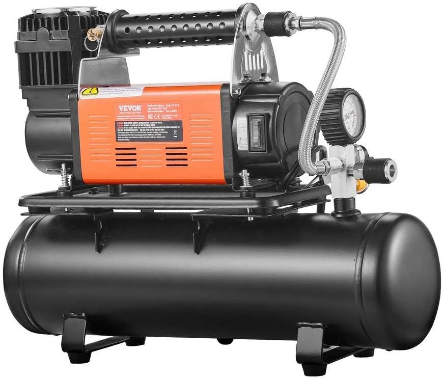 Nešiojamas oro kompresorius, 6L, 6.35CFM, padangų pripūtimo pompa, 150PSI, automobiliams, skaitmeninis, oro pompa, kompresorius