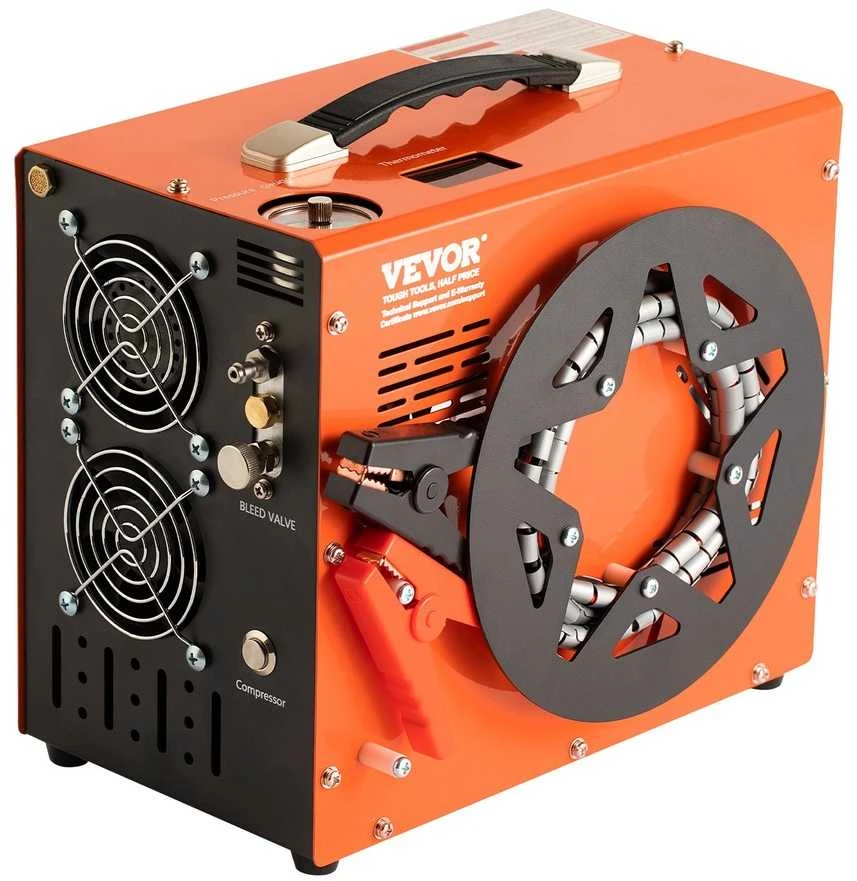 Nešiojamas PCP oro kompresorius 30MPa, automatinis, 12V/230V, be alyvos, oro pildymo stotis