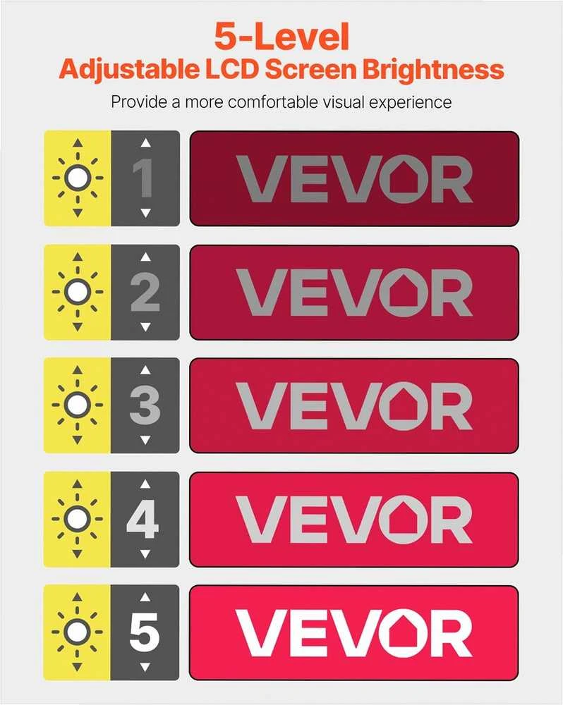 VEVOR Nešiojamas skaitmeninis vaizdo didintuvas 2-48X
