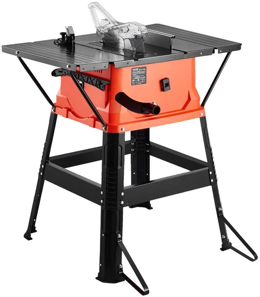 VEVOR Stalinis pjūklas su stovu, 1800 W 254 mm