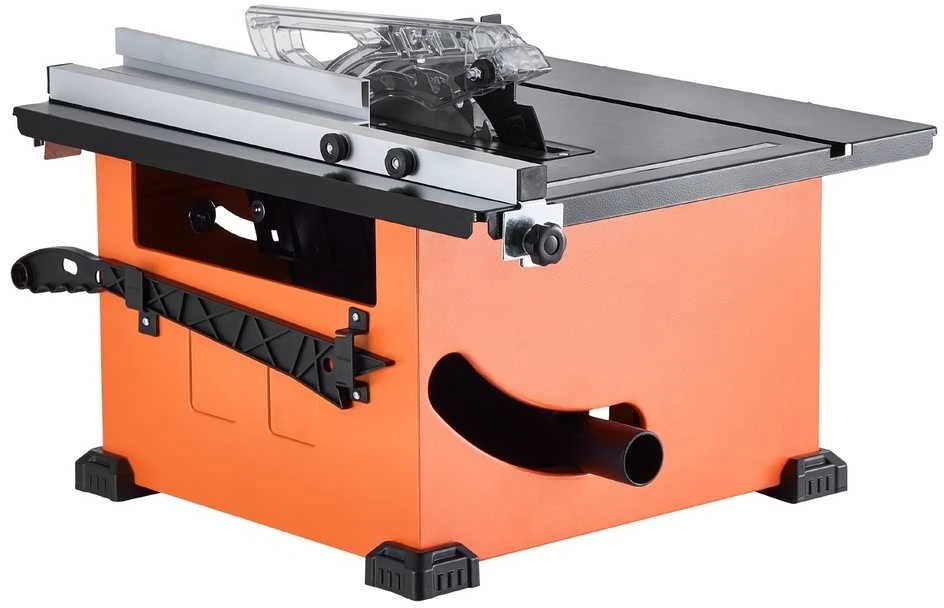 Nešiojamas stalo pjūklas 1200 W, 210 mm diskas, 225 mm pjovimo gylis, medienos apdirbimo, baldų gamybos pjūklas, rankinis diskinis pjūklas