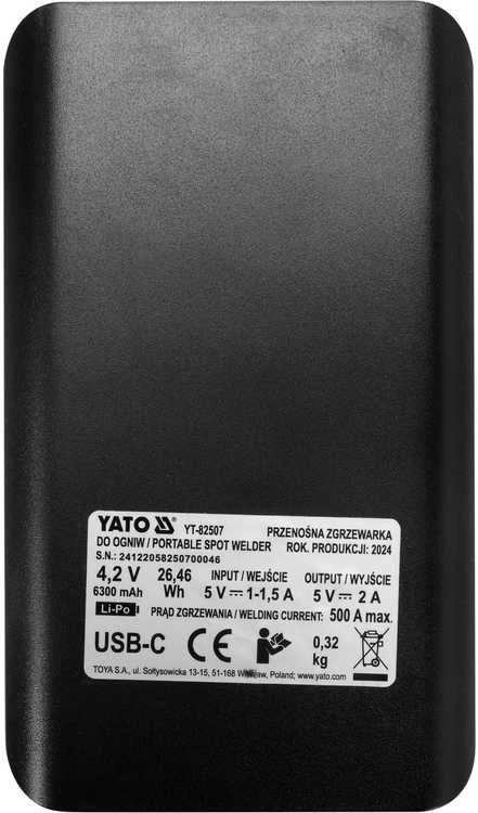 Nešiojamas taškinis suvirinimo aparatas 18650 akum., su power bank funkcija