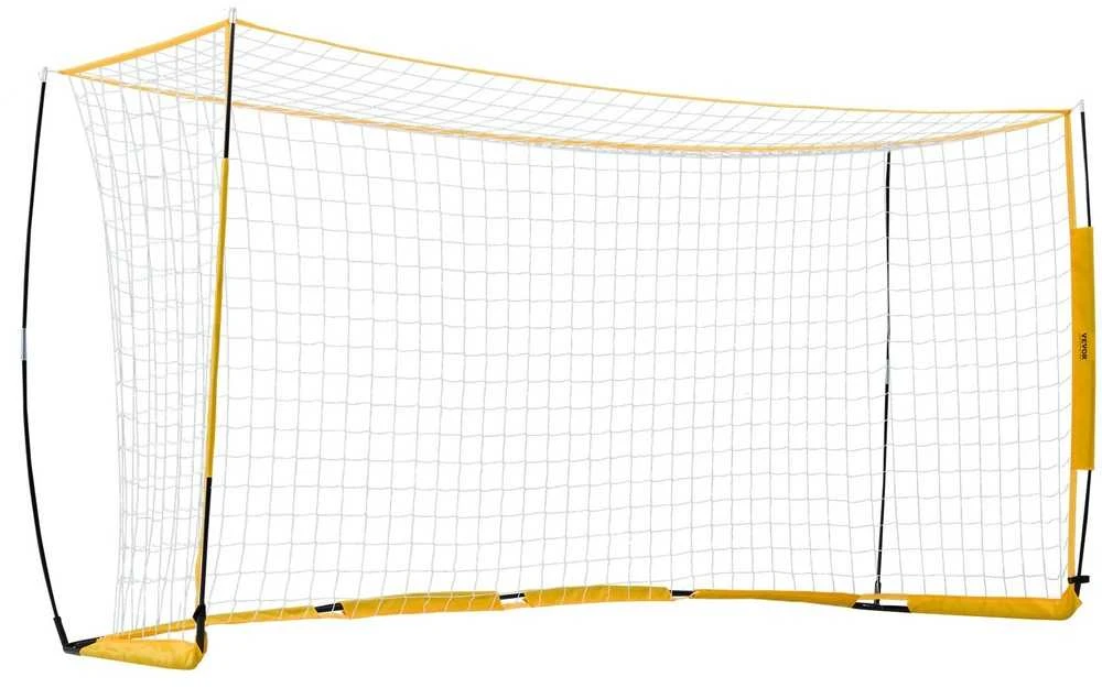 Nešiojami futbolo vartai 3.66 x 1.83 m, bemazgis tinklas, treniruotėms, vaikams, futbolo tinklas kieme