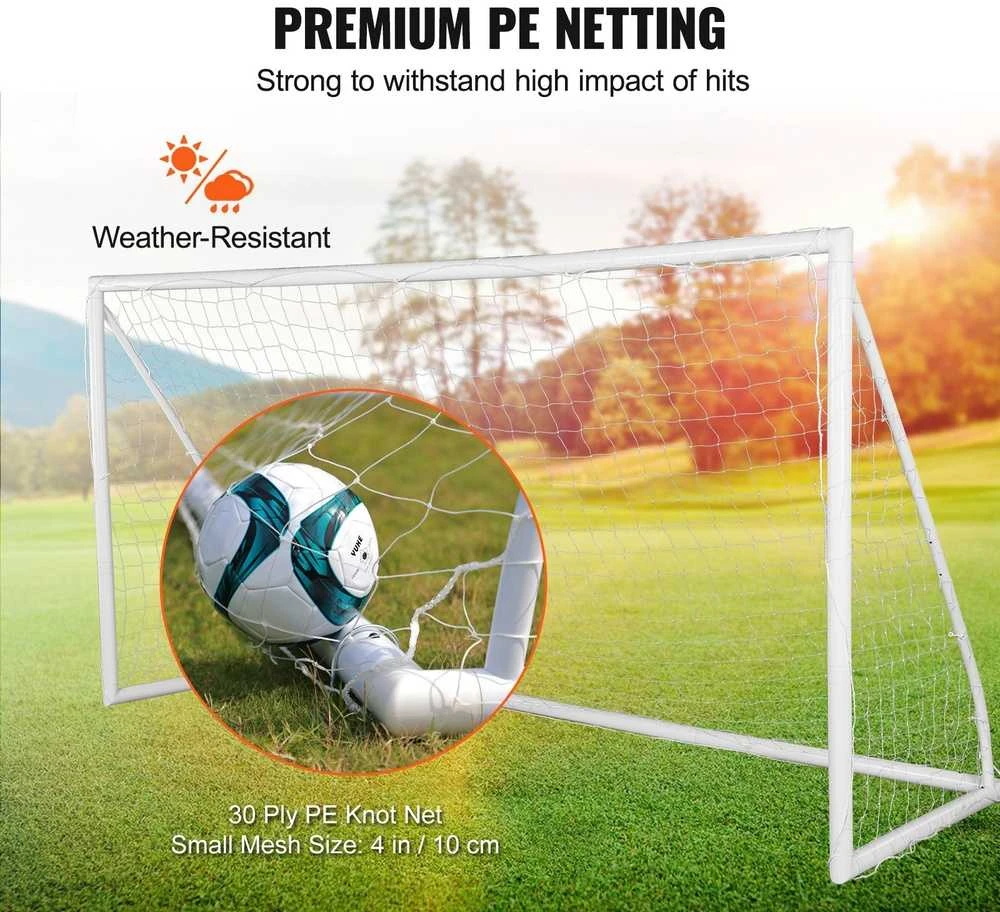 Nešiojami futbolo vartai, 3.66x1.83 m futbolo tinklas suaugusiems ir vaikams, dideli treniruočių futbolo vartai, jaunimo treniruočių futbolo vartų komplektas