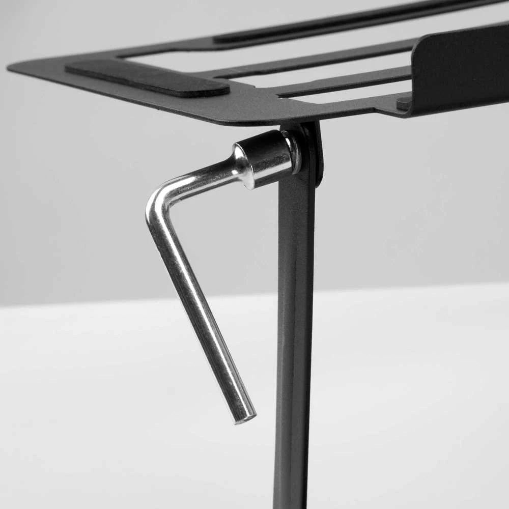 Nešiojamojo kompiuterio stovas, reguliuojamas, juodas, ergonomiškas, 10-17 colių, besisukantis, metalinis, nešiojamųjų kompiuterių laikiklis, aliuminis, patogus darbui