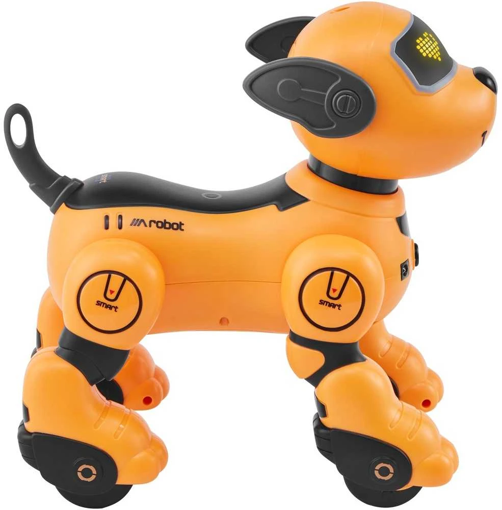 Nuotoliniu būdu valdomas robotas šuo žaislas vaikams, kalbantis ir šokantis, programuojamas išmanusis augintinis, interaktyvus robotas šuo, RC robotas žaislas, robotas šuo vaikams