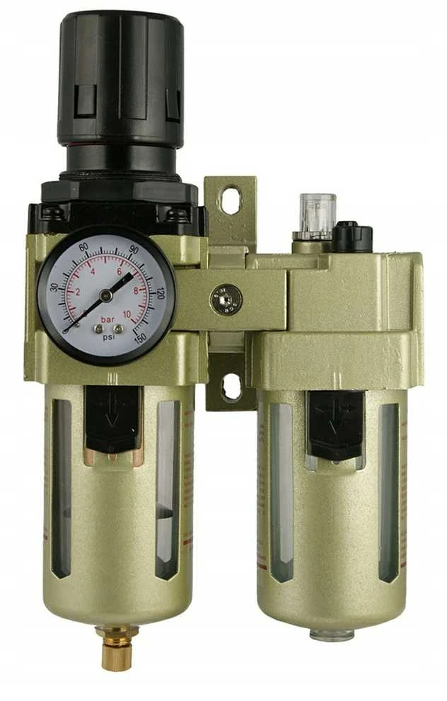 Oro filtro reguliatoriaus tepalinė, pneumatinės sistemos oro paruošimo įrenginys, 10 mikronų filtravimas, 5000 l/min