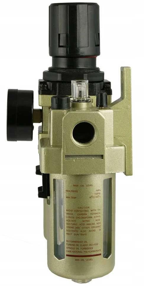 Oro filtro reguliatoriaus tepalinė, pneumatinės sistemos oro paruošimo įrenginys, 10 mikronų filtravimas, 5000 l/min